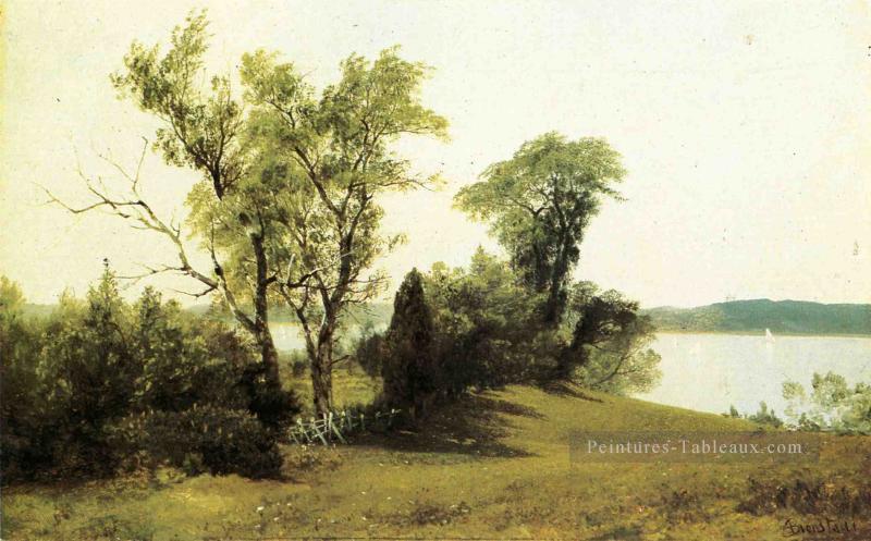 Navigation sur l’Hudson Albert Bierstadt Peintures à l'huile
